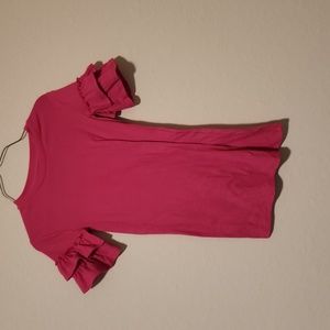 Girls Epic Threads Pink Ruffle sleeve dress